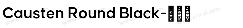 Causten Round Black字体转换